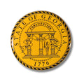 Sello de Georgia, Sello estatal, Pasador de esmalte de Georgia, Pin emblema de sello, Recuerdo de Georgia, Pines coleccionables, Patriota de EE. UU., Recuerdo de insignia de sello de EE. UU.