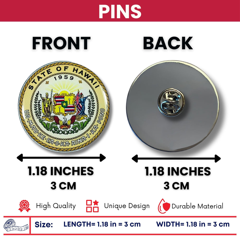 Pin - State Seal Hawaii - USA