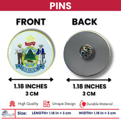 Pin - State Seal Maine - USA