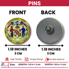 Pin - State Seal Maryland - USA