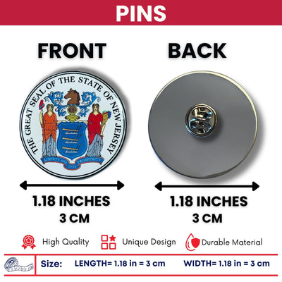 Pin - State Seal New Jersey - USA