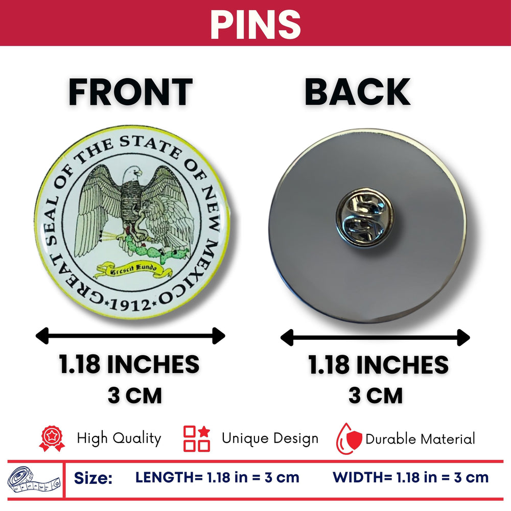 Pin - State Seal New Mexico - USA