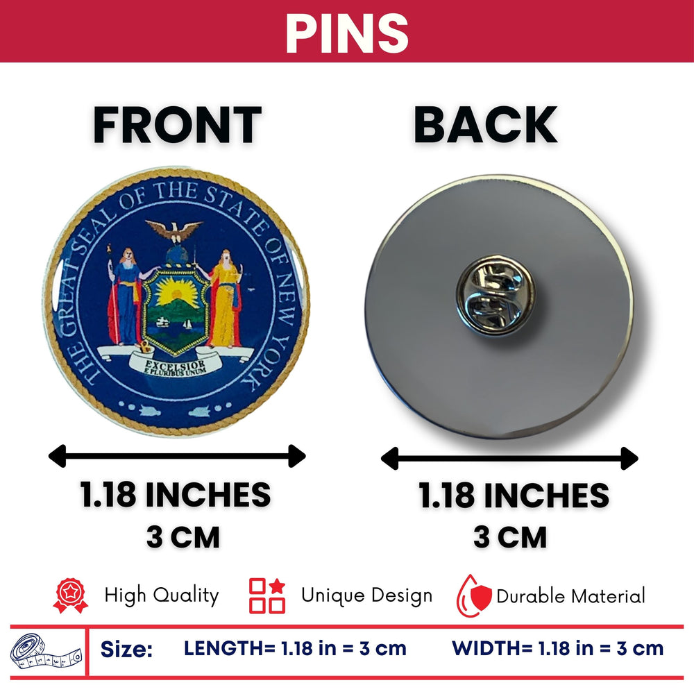 Pin - State Seal New York - USA