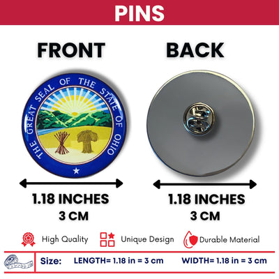 Pin - State Seal Ohio - USA