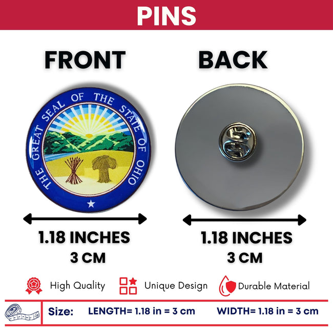 Pin - State Seal Ohio - USA
