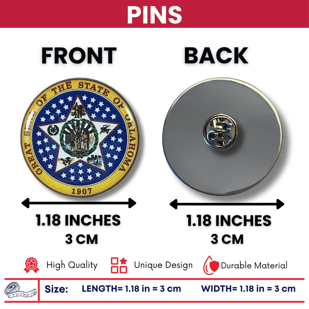 Pin - State Seal Oklahoma - USA
