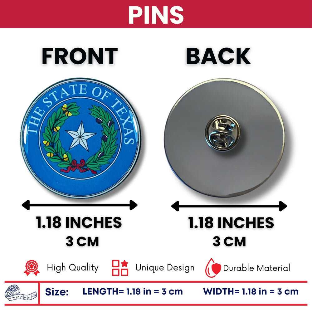 Pin - State Seal Texas - USA