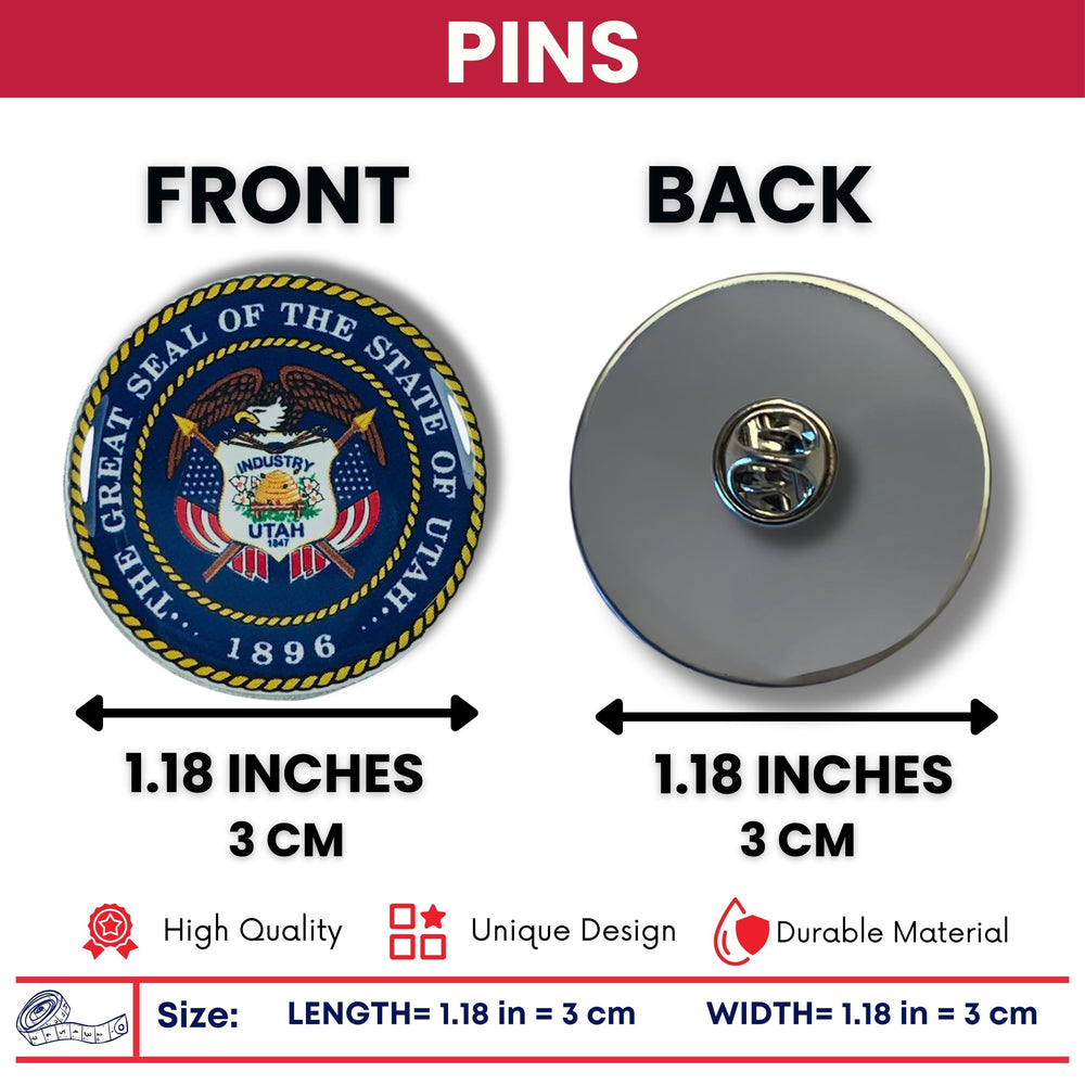 Pin - State Seal Utah - USA