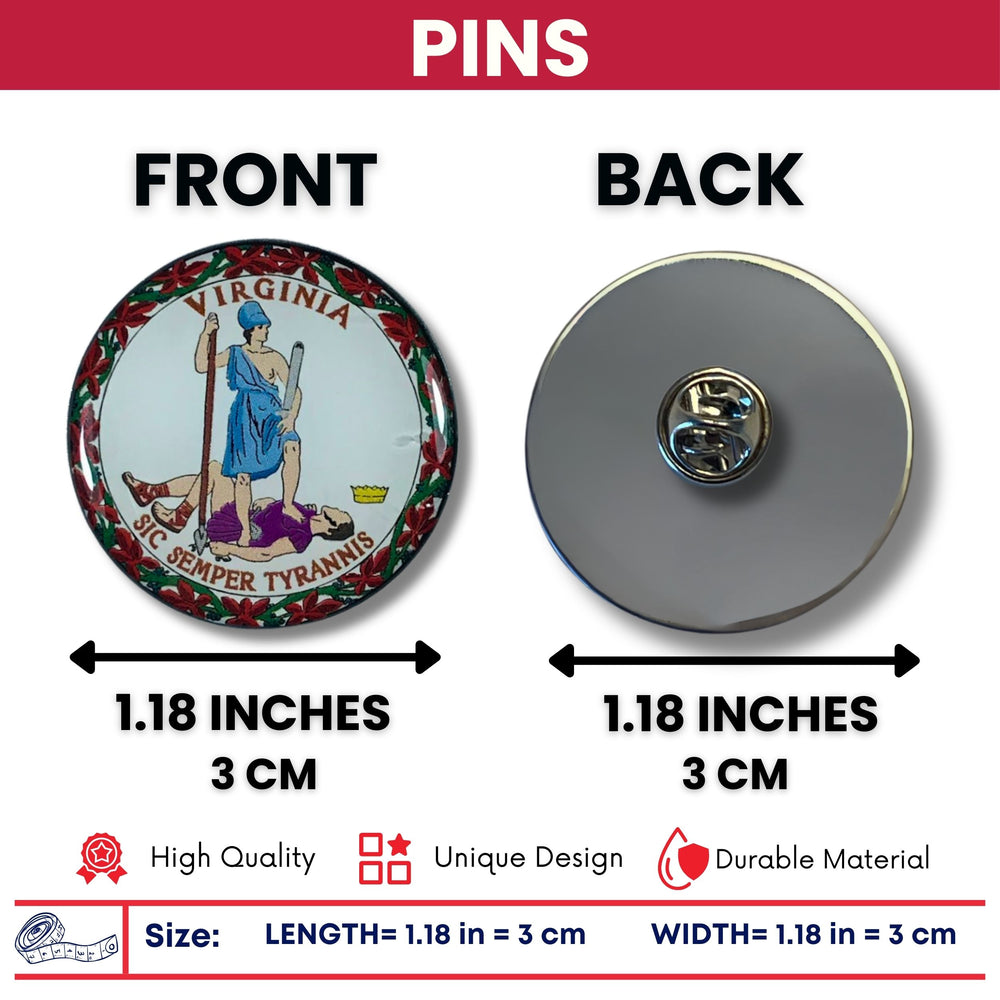 Pin - State Seal Virginia - USA