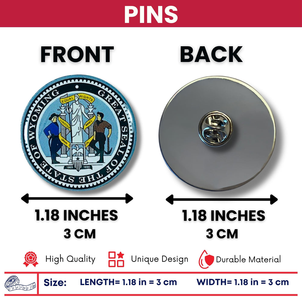 Pin - State Seal Wyoming - USA