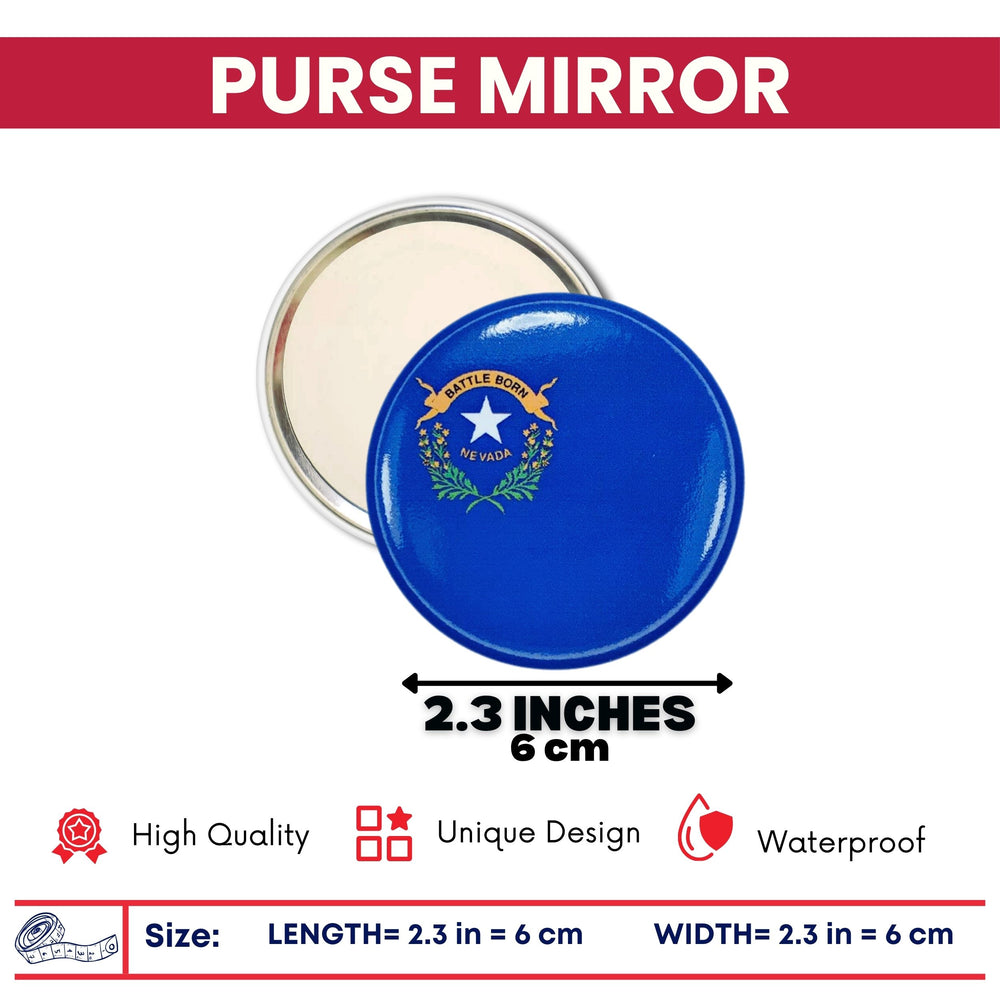 Purse Mirror - State Flag Nevada - USA