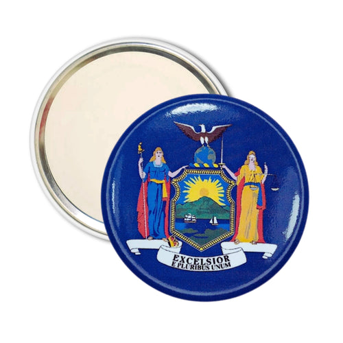 Purse Mirror - State Flag New York - USA