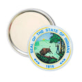 Purse Mirror - State Seal Indiana - USA