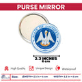 Purse Mirror - State Seal Louisiana - USA