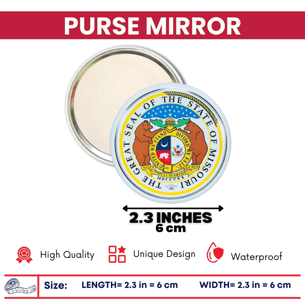 Purse Mirror - State Seal Missouri - USA