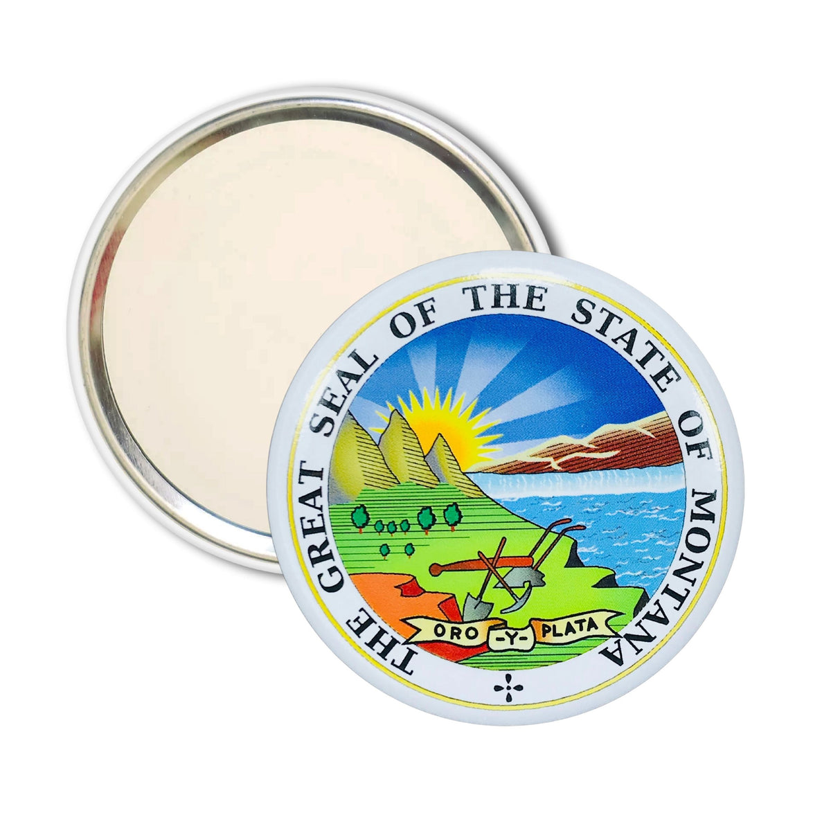 Purse Mirror - State Seal Montana - USA