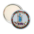 Purse Mirror - State Seal Virginia - USA