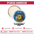 Purse Mirror - State Seal Wisconsin - USA
