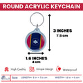 Round Acrylic Keychain - State Flag Mississippi - USA