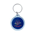Round Acrylic Keychain - State Flag North Dakota - USA
