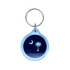 Round Acrylic Keychain - State Flag South Carolina - USA