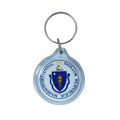 Round Acrylic Keychain - State Seal Massachusetts - USA