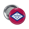 Round Button - State Flag Arkansas - USA