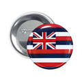 Round Button - State Flag Hawaii - USA