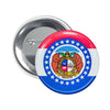 Round Button - State Flag Missouri - USA