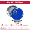 Round Button - State Flag Nevada - USA