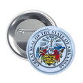 Round Button  - State Seal Arkansas - USA