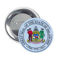 Round Button - State Seal Delaware - USA