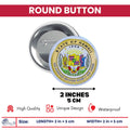 Round Button - State Seal Hawaii - USA