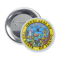 Round Button - State Seal Idaho - USA