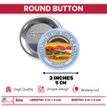 Round Button - State Seal Kansas - USA