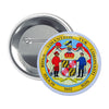 Round Button - State Seal Maryland - USA