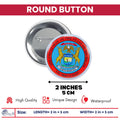 Round Button - State Seal Michigan - USA