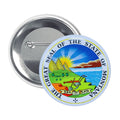 Round Button - State Seal Montana - USA