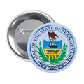 Round Button - State Seal Pennsylvania - USA