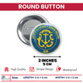 Round Button - State Seal Rhode Island - USA