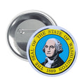 Round Button - State Seal Washington - USA