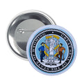 Round Button - State Seal Wyoming - USA