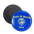 Round Magnet - State Flag Oregon - USA