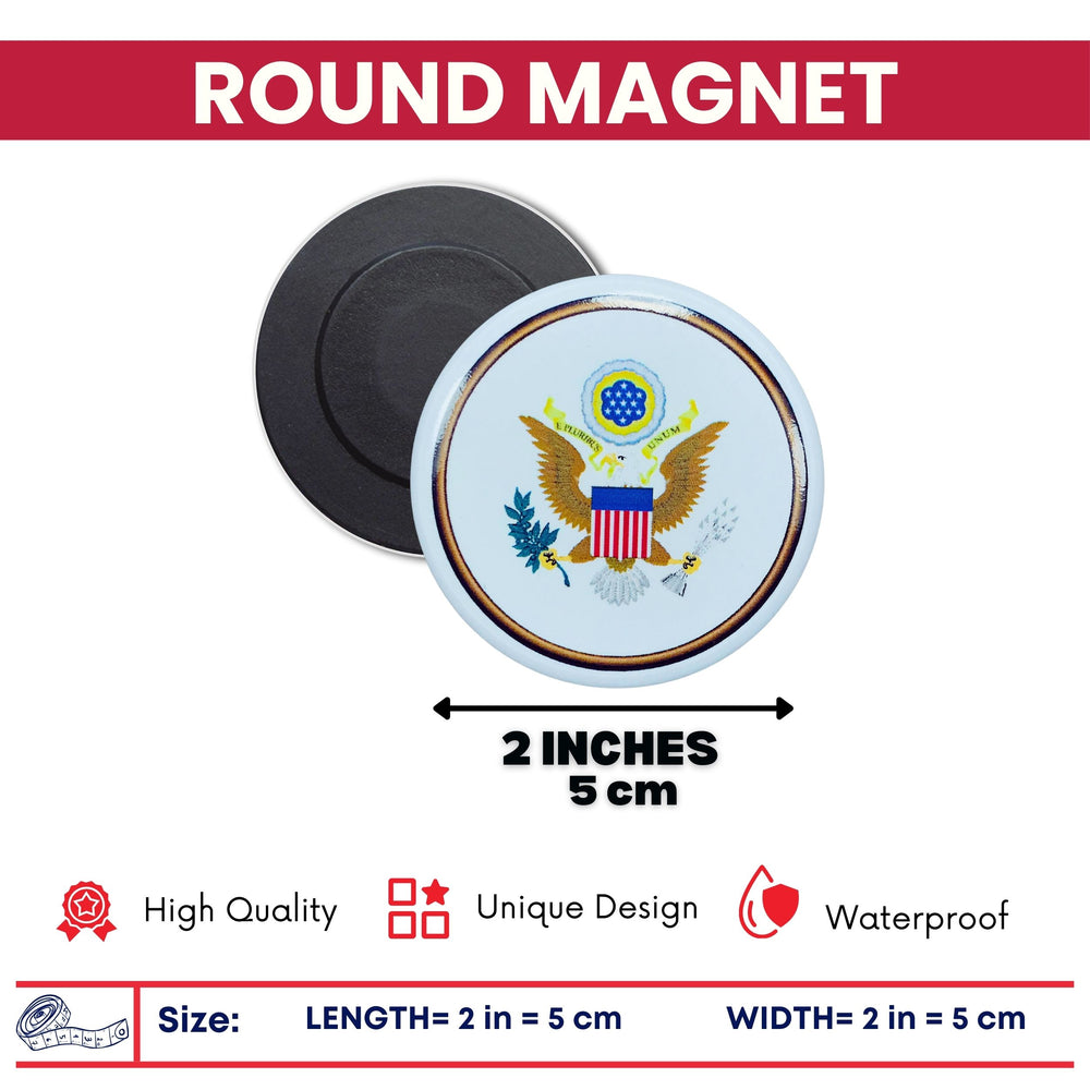 Round Magnet - Seal United States - USA
