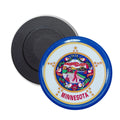 Round Magnet - State Flag Minnesota - USA