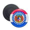 Round Magnet - State Flag Missouri - USA