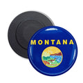 Round Magnet - State Flag Montana - USA