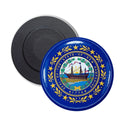 Round Magnet - State Flag New Hampshire - USA