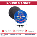 Round Magnet - State Flag North Dakota - USA