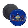 Round Magnet - State Flag Pennsylvania - USA